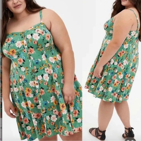 torrid Dresses & Skirts - Torrid Floral midi dress size 3 (3X)